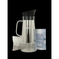 thumbnail image 2 of Alkaline Water Filter Pitcher with Infuser, Glass Pitcher with Lid 1.5L | 9.5 pH Alkaline Filters | Tea Pitcher | Borosilicate Glass | Infuser Pitcher, 2 of 8