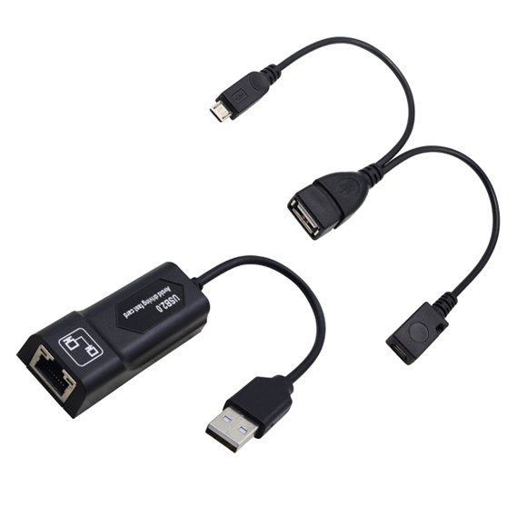 HEVIRGO USB 2.0 LAN Ethernet Adapter Converter Cable for Amazon Fire TV 3/Stick Gen 2