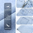 thumbnail image 3 of GINGTTO Men's Relaxed Fit Baggy Denim Shorts, 3 of 12