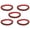 S, variant on Yiran Macaron Color Ball Self-Adhesive Cat Collar Accessory, Size S, Ice Cream Pattern, 5 Pieces