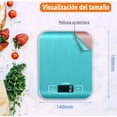 thumbnail image 3 of Balanza De Cocina Digital 10kg/1g, Báscula Multifuncional Con Carga Usb, Alta Precisión, Superficie De Acero Inoxidable, Pantalla Lcd Y Función De Tara, 3 of 4