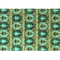 thumbnail image 1 of Ahgly Company Machine Washable Indoor Rectangle Oriental Turquoise Blue Modern Area Rugs, 4' x 6', 1 of 4