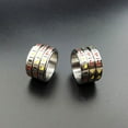 thumbnail image 5 of Stainless Steel Ring Colorful Rotating Slot Machine Design Gambling Jewelry Hypoallergenic Nickel Free Gift Ideas, 5 of 7
