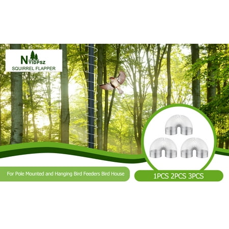 

CAZIKO Squirrel-Proof Spring Device Squirrel-Proof Spring Device Metal Squirrel-Proof Spring Squirrel Barrier Spring Type Coil Anti-Squirrel Spring Device for Outdoor Bird Feeder Poles Accessories