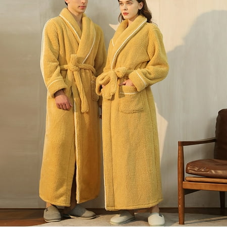 

qucoqpe Women s Nightshirt Long Sleeve Nightgown V-Neck Sleepwear Full Length Pajama Dress with Pockets Loungewear on Clearance