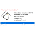 thumbnail image 2 of Battery Cable - Compatible with 1991 Isuzu Rodeo 2.6L 4-Cylinder, 2 of 2