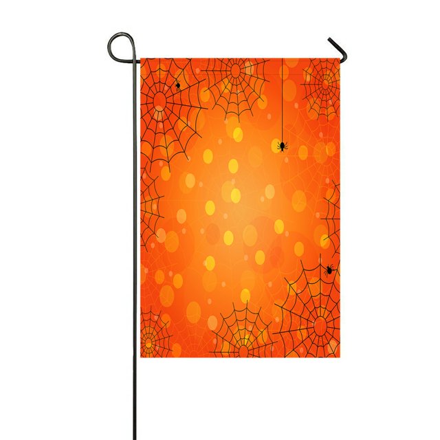 ABPHQTO Halloween Spider Web Home Jardín al aire libre Bandera Casa Banner 30x45 cm
