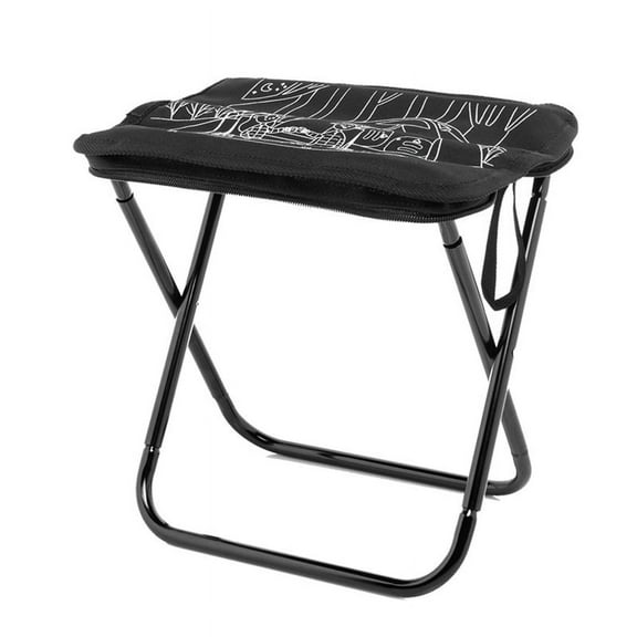1x Camping Stool-Black