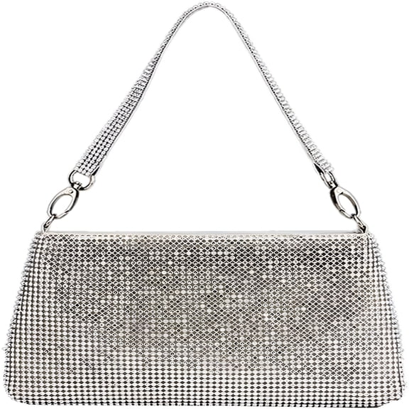 GASTROPOD Rhinestone Evening Bag Women Sparkly Crystal Crossbody Purse Glitter Luxury Clutch for Wedding Prom Cocktail Party Rhinestone Clutch