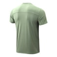 thumbnail image 4 of Nnhblu Men Nylon Short Sleeve Round Neck Quick Dry Sports Mens T Shirts Green S, 4 of 8
