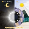 thumbnail image 3 of VONTER Solar Ground Lights Outdoor 16LED Solar Powered Garden Disk Lights,IP67 Waterproof,In ground Solar Garden Lights for Pathway Lawn Yard Roads Walkway Driveway-1pack 16LED White, 3 of 6