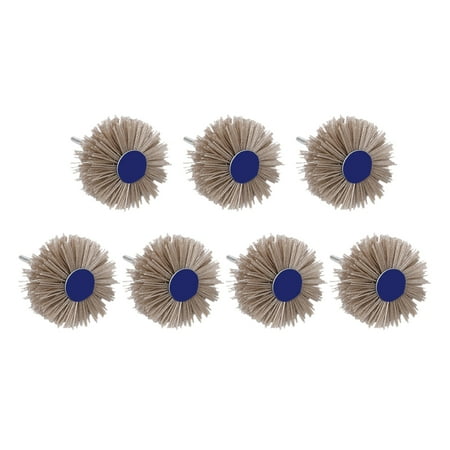 

7Pcs Nylon Grinding Head Polishing Wheel for Semi Finished Wood Carving Rosewood Furniture Fine Grinding Woodwork Polish