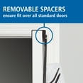 thumbnail image 4 of Mainstays SnugFit over-the-Door 6-Hook Rack, Storage for Towels, Clothes, No Drilling, Matte Black, 4 of 8