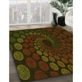 thumbnail image 3 of Ahgly Company Machine Washable Indoor Rectangle Transitional Dark Bronze Brown Area Rugs, 5' x 7', 3 of 7