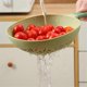 thumbnail image 5 of Scoop Colander, Silicone Colander Handle, Strainer Colander, Green, 5 of 5