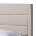thumbnail image 6 of Baxton Studio Braylon Beige Fabric and Brown Wood Queen Storage Platform Bed, 6 of 13