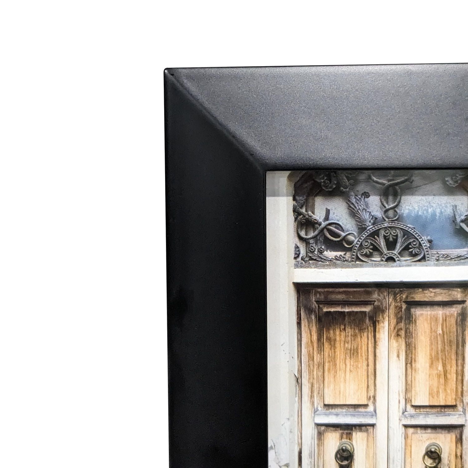 Cadre photo biseauté Hometrends 5 x 7 pouces, noir Cadre noir biseauté 5x7