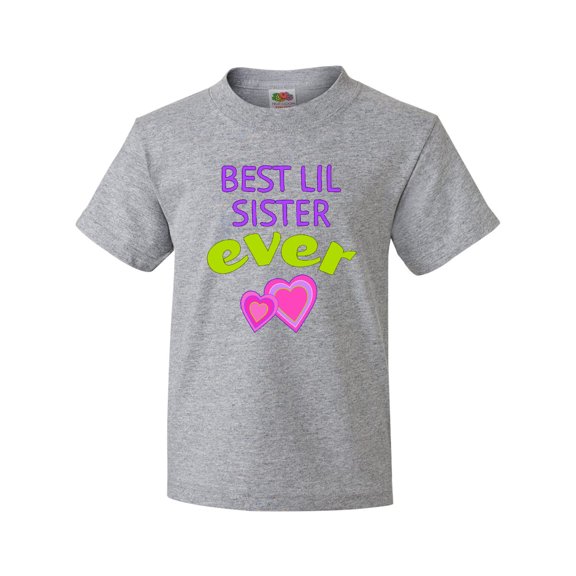 Inktastic Best Lil Sister Ever Youth T-Shirt