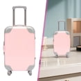 thumbnail image 2 of Mini Suitcase Party Favor Boxes 1 Pack, 2.95X1.37X4.92" Miniature Luggage Bin with Wheels & Handle, Tiny Trolley Storage Case with Lid, Plastic Candy Storage Case for Jewelry Birthday Party, 2 of 5