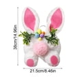 thumbnail image 3 of LAMDAWE Funny Easter BunnyButt Wreath for Front Door,with EggsEasterBunny Tree Topper Decoration Spring Plush Rabbit Easter BasketStuffer Hanging Ornaments Spring Wall Farmhouse PorchDecor, 3 of 8
