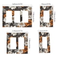 thumbnail image 2 of Yayeee Rocker Switch Wall Plate 3-Gang 6.5"x4.6" Home Decorative Outlet Cover, Black Plaid Floral, 2 of 6