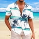 thumbnail image 2 of Hawaiian Shirt For Men Casual Fashion Summer Short Sleeve Buttons Printed T Shirt Top M, 2 of 5