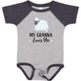 thumbnail image 3 of Inktastic My Granna Loves Me Lamb Boys or Girls Baby Bodysuit, 3 of 5