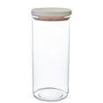 thumbnail image 2 of Food Container Kitchen Stackable Moisture-proof Grain Organizer Transparent 1 4 Sealing Storage Holder with Lid, Pink, 700ml, 2 of 7
