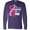 Purple, variant on Inktastic Breast Cancer Awareness I Support My Gigi with Pink Ribbon Long Sleeve T-Shirt