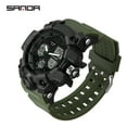 thumbnail image 4 of Sanda Men's Watches Sports Outdoor Waterproof Military Wrist Watch Date Multi Function Tactics LED Alarm Stopwatch, 4 of 5