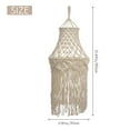 thumbnail image 3 of Pantalla de lámpara colgante de macramé, cubierta de lámpara colgante moderna para oficina, dormitorio, sala de estar, guardería, dormitorio, decoración del hogar bohemia, 3 of 7