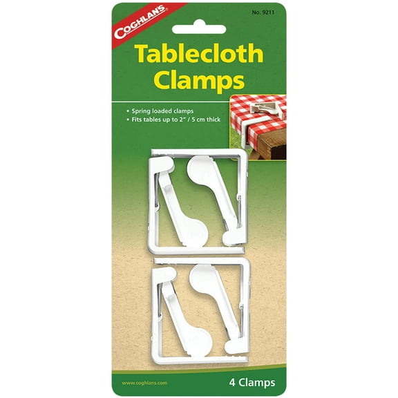 Coghlans 9211 Tablecloth Clamps-ABS Plastic 4pk