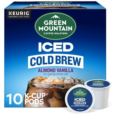 Green Mountain Coffee Roasters, Almond Vanilla Iced Cold Brew K-Cup Coffee Pods, 10 Count