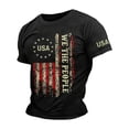 thumbnail image 2 of America 250 T Shirt Men's Patriotic Fourth of July Graphic Tee Comfortable Independence Day 4Th of July Shirts for Men Black L, 2 of 3