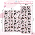 thumbnail image 5 of Cute Boston Terrier Dog and Pink Love Heart Toddler Nap Mats for Kids Preschool,Sleeping Mat Bag or Kids,Toddler Sleeping Bag,Toddler Nap Mat or Daycare, 5 of 6