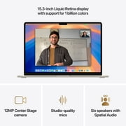 Apple 15 MacBook Air with M4 chip, 10-core CPU / 10-core GPU, 24GB Memory, 512GB SSD - Starlight