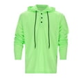 thumbnail image 5 of JTieacloth Casual Sweatshirts Men's Sports Fitness Hooded Long Sleeved T Shirt Border Hoodie Top Foreign Trade American Shirt Top Green, 5 of 6