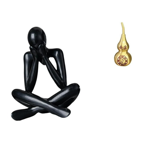 Figura de escritorio,Escultura abstracta de pensador para decoración de oficina y hogar.,Figura decorativa de escritorio,decoración minimalista para el hogar,Escultura de tortuga