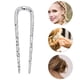 thumbnail image 3 of Ofertas Únicas 1 Pc Pinza para el Cabello U-shaped Textura Pinza para el Cabello para Mujeres Tono Plateado, 3 of 5