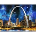 thumbnail image 2 of CafePress - Spacey St. Louis Skyline Mugs - 11 oz Ceramic Mug - Novelty Coffee Tea Cup, 2 of 4