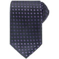 thumbnail image 1 of CORBATA DE PUNTOS PARA HOMBRE INSPIRE CHIC, CORBATA AUTOATADA DE 3.1" DE ANCHO, CORBATA DE SATÉN PARA BODA, CLÁSICA AZUL MARINO CON PUNTOS ROJOS, TALLA ÚNICA, 1 of 4