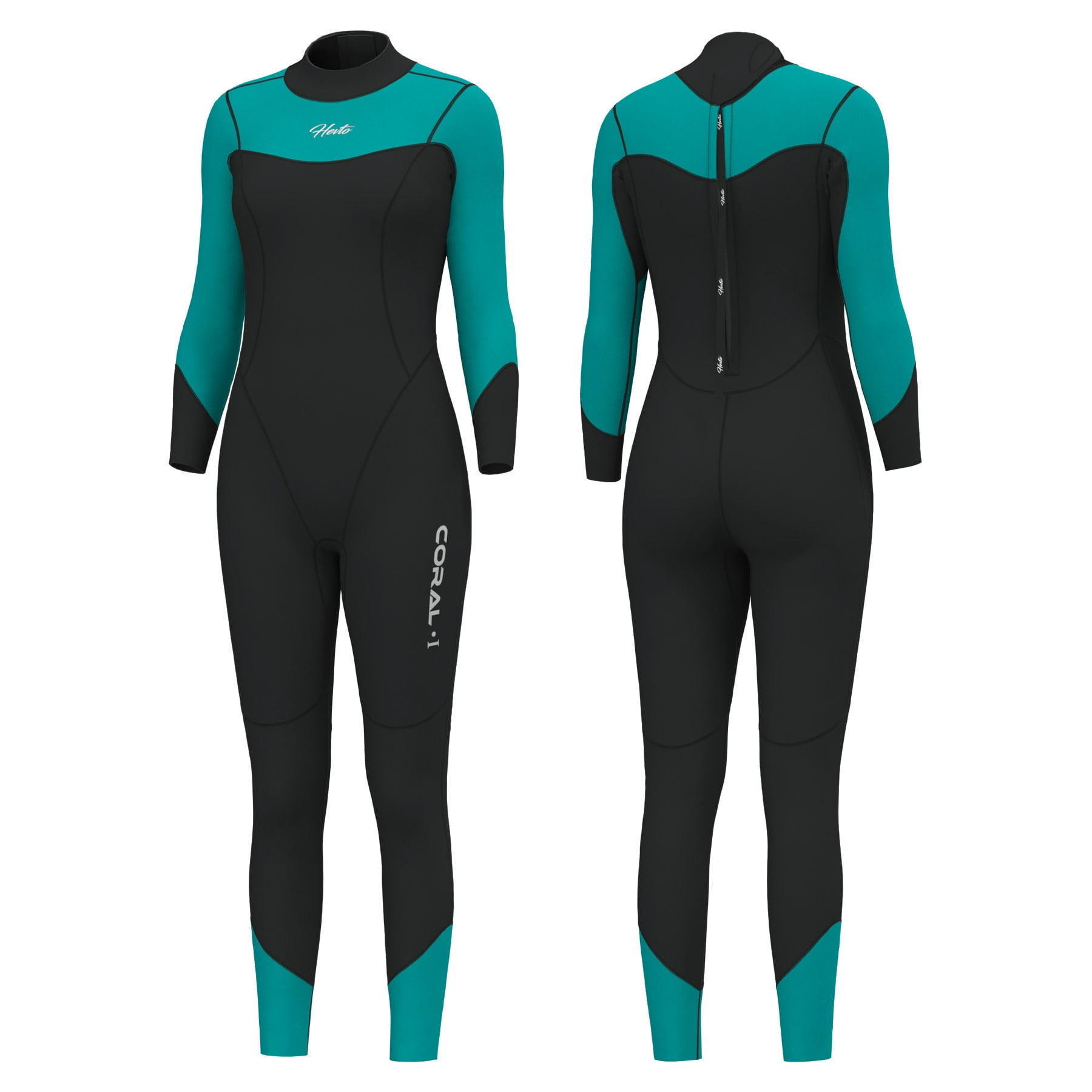 Hevto Wetsuits Women 3mm Neoprene Full Diving Suits Surfing Swimming