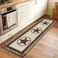 thumbnail image 3 of Country Star Washable Area Rug 2 x 6 ft Farmhouse Texas Star, Soft Non Slip Rugs Stain Repellent Indoor Felt Carpet for Living Dining Room Bedroom Home Office, 3 of 9