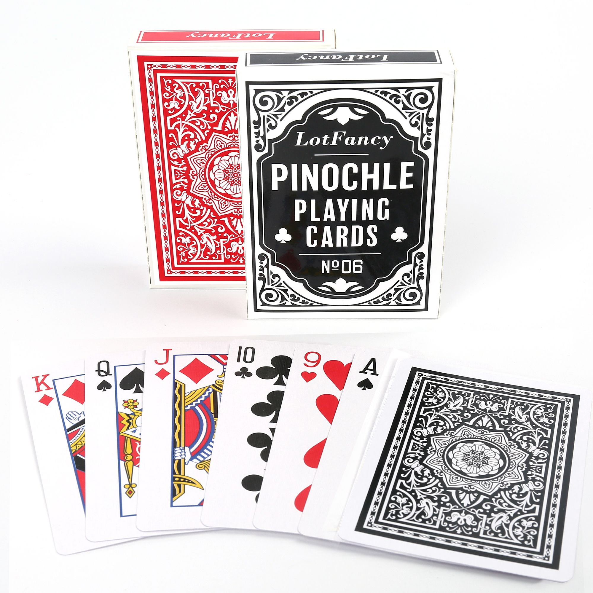 Case of 12 Decks Vegas Brand Casino Quality Pinochle or Euchre Playing Card Deck 