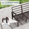 thumbnail image 4 of Kullavik 13 Pcs Aluminum Patio funiture Set with Swivel Chair,Garden Funiture Sectional Sofa with High Back, Outdoor Conversation Set, 2 Footstools,Backyard,Back, 4 of 6