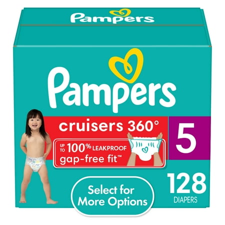 Pampers Cruisers Diapers 360 Size 5  128 Count (Select for More Options)