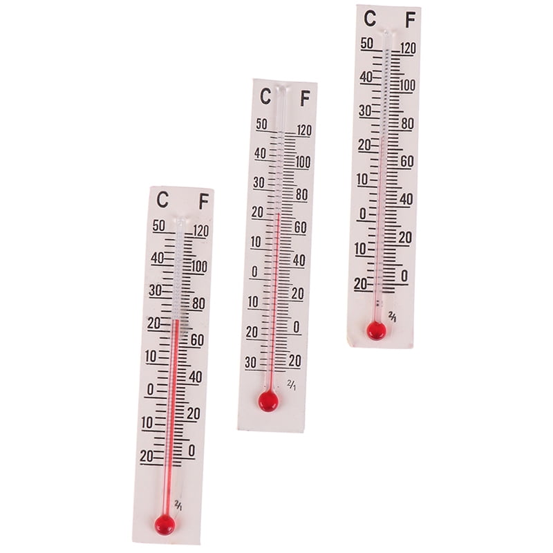 Miniature Paper Cardboard Thermometer Dollhouse Indoor Outdoor Dual Scale 