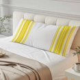 thumbnail image 4 of Yellow Striped Body Pillow Cover 20 x 54 Inch Decorative Pillow Cover Farmhouse Simple Line Vertical Stripes Lumbar Pillowcase Seasonal Rectangle Cushion Case for Couch Sofa Bed Living Room, 4 of 9