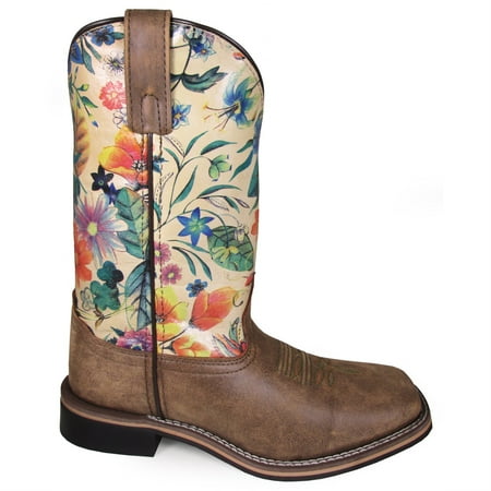 

Smoky Mountain Women s Blossom Western Boot Broad Square Toe - 6024 9 1/2 M US