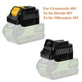 thumbnail image 2 of For Green*works 40V Batteries Battery Adapter Compatible with For Mil*wau*kee 18V Battery Power Tool, 2 of 8